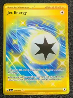 Jet Energy 252/191 Surging Sparks Hyper Rare Pokemon TCG Card NM - Image 1