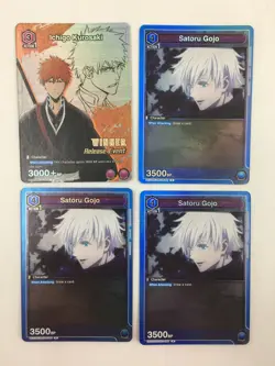 Union Arena TCG Foil Card Lot - Ichigo Kurosaki - Satoru Gojo - Image 1