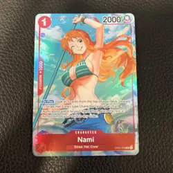 One Piece Card Game Nami Alt Art PARALLEL Pre-Errata ALPHA OP01-016 🔥 - Image 1