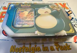 Pokemon TCG: TAG Team Tin Eevee and Snorlax GX Factory sealed 820650805295 - Image 1