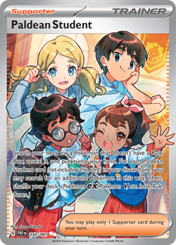 Paldean Student 230/091 Ultra Rare Paldean Fates Pokemon Near Mint - Image 1