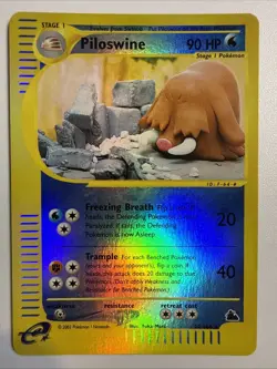 NM Piloswine 24/144 Reverse Holo Rare Pokemon Skyridge Vintage Clean FAST SHIP - Image 1