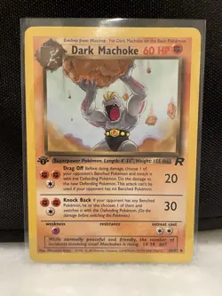 Pokemon TCG - Dark Machoke 40/82 FIRST EDITION - Team Rocket - MP - Image 1