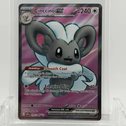 Pokemon TCG Chaos Rising Cinccino ex #105/086 Ultra Rare NM - Image 1