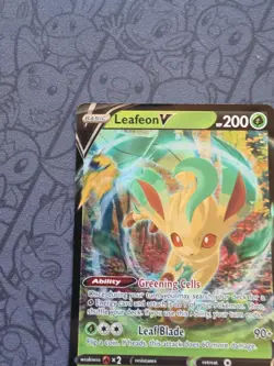 Pokemon: Leafeon V #007/203 Holo Ultra Rare Evolving Skies 2021 - NM - E125 - Image 3
