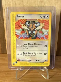 Pokemon! Tauros 133/165 Expedition Base Set Regular - Image 2