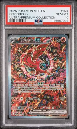 2025 Pokemon MEP Black Star Promos Oricorio ex PSA 10 Gem Mint #024 - Image 1
