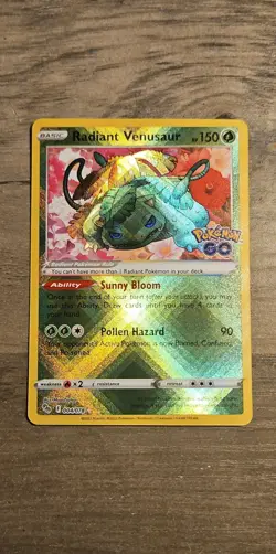 Radiant Venusaur 004/078 Pokemon GO Holo - Image 1