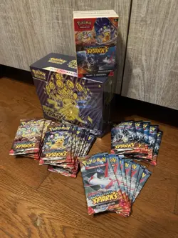 Pokemon TCG Surging Sparkings Collection - ETB, Bundle & 27 Boosters New Sealed - Image 1