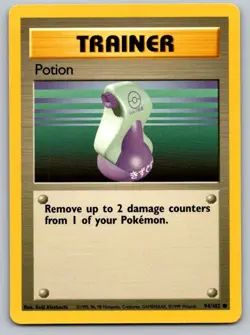 Potion 94/102 Common Base Set Unlimited Pokemon Lightly Played - Image 1