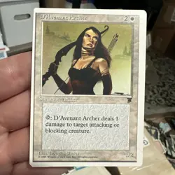 MAGIC THE GATHERING CHRONICLES D'AVENANT ARCHER OFF CENTER ERROR - Image 1