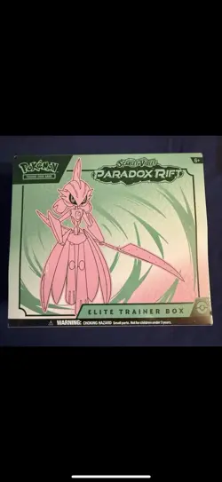 Pokemon Scarlet & Violet Paradox Rift Iron Valiant Elite Trainer Box Sealed ETB - Image 1