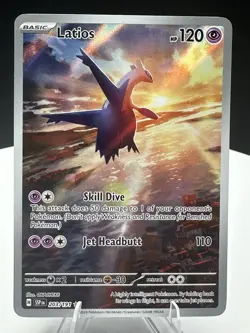 Latios 203/191 Illustration Rare Surging Sparks Pokemon Near Mint - Image 2