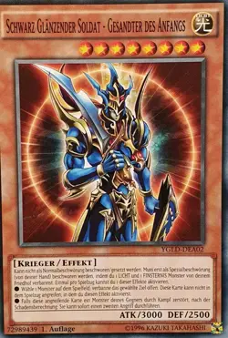 Yugioh YGLD-DEA02 Black Luster Soldier Envoy of The Beginning 1st Edition Mint - Image 1