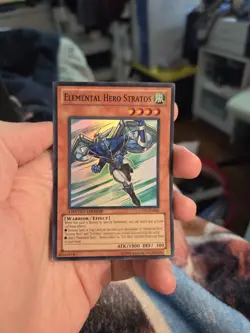 Yugioh Elemental Hero Stratos CT07-EN006 Limited Super Rare - Image 1