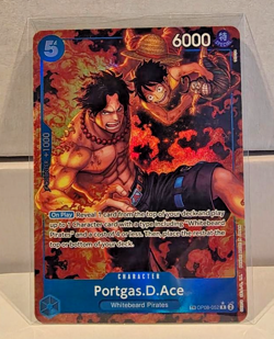 Portgas.D.Ace TR OP08-052 Royal Blood OP10 Foil Treasure Rare One Piece Alt Art - Image 1