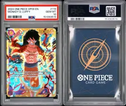 2024 One Piece Monkey D Luffy SEC OP09-119 Emperors in the New World PSA 10 - Image 3