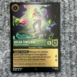 Disney Lorcana Wilds Unknown Helga Sinclair 93/204 Rare Foil - Image 2
