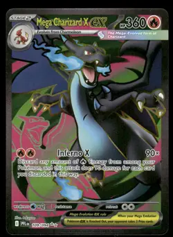 Pokemon Cards Mega Charizard X ex 109/094 Phantasmal Flames Ultra Rare NM *3 - Image 1