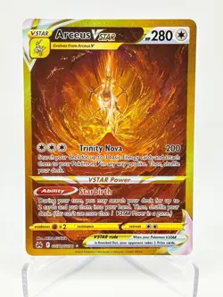 Pokemon Arceus VSTAR TCG Crown Zenith Holo Card GG70/GG70 Secret Rare NM - Image 1