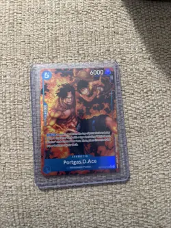 Portgas D Ace Treasure Rare TR OP08-052 OP10 Royal Blood One Piece Card Game NM - Image 1