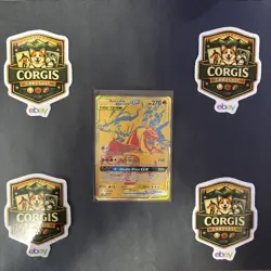 Pokemon TCG Reshiram & Charizard GX SM247 Tag Team Promo Card NM Condition - Image 1