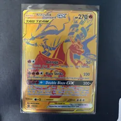 Pokemon TCG Reshiram & Charizard GX SM247 Tag Team Promo Card NM Condition - Image 2