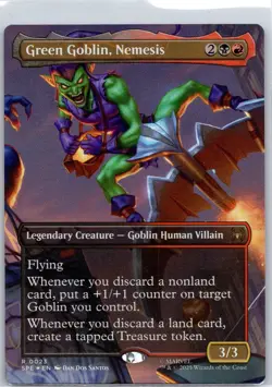 Green Goblin, Nemesis (Borderless) Foil Marvel's Spider-Man: Eternal-Legal #23 N - Image 1