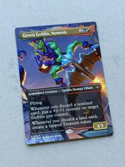 Green Goblin, Nemesis (Borderless) #23 (Foil) Spider-Man SPE Magic MTG - NM - Image 1