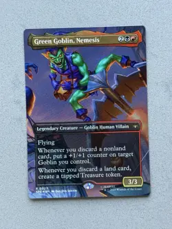 Green Goblin, Nemesis (Borderless) #23 (Foil) Spider-Man SPE Magic MTG - NM - Image 3