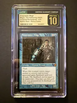 Magic The Gathering - Snapcaster Mage Innistrad Retro CGC 10 Pristine - Image 1