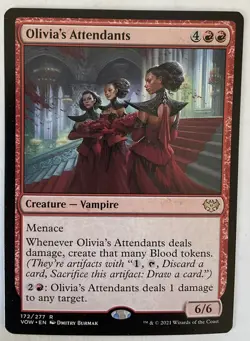 MTG Olivia's Attendants Innistrad: Crimson Vow 172/277 Regular Rare - Image 1