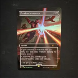 MTG Flawless Maneuver Marvel UB Borderless Rainbow Foil (NM) - Image 1