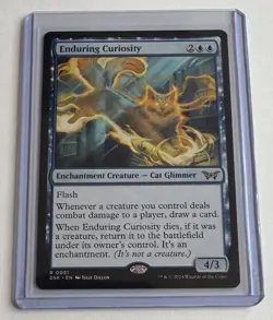 MTG Enduring Curiosity (51/499) Duskmourn House of Horror Rare MTG NM/M - Image 1