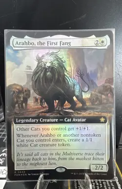 Arahbo, the First Fang (Extended Art) Foundations Foil - Image 1