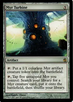 MTG: Mirrodin Besieged: Myr Turbine: Lightly Played Condition - Image 1