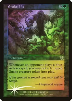 Mercadian Masques MTG FOIL Snake Pit Magic - Image 1