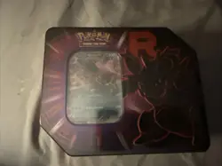 Pokemon TCG: Team Rocket Tin Team Rockets NIDOKING EX NEW Factory Sealed 5 PACKS - Image 1