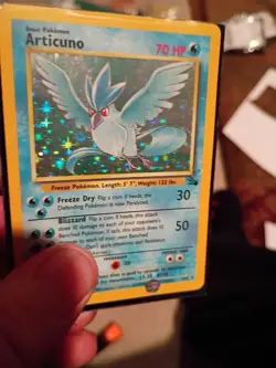 Pokemon TCG Fossil Set Articuno Holographic NM LP - Image 1