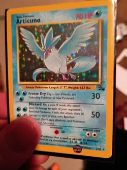 Pokemon TCG Fossil Set Articuno Holographic NM LP - Image 3