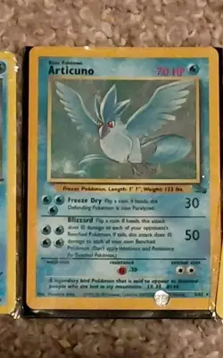 Pokemon TCG Fossil Set Articuno Holographic NM LP - Image 4