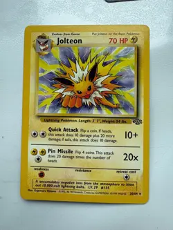Jolteon Pokemon Cards Jungle and Japanese Light Jolteon - Image 5