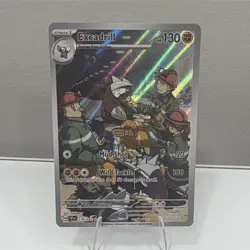 Pokemon TCG Excadrill 174/162 SV05 Temporal Forces Holo Illus Rare Full Art - Image 1