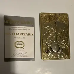 Nintendo Pokemon Special Edition 23K Gold-Plated Card #06 Charizard 1999 LE - Image 1