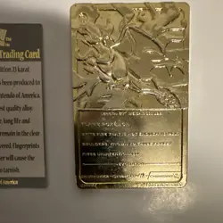 Nintendo Pokemon Special Edition 23K Gold-Plated Card #06 Charizard 1999 LE - Image 5