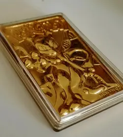Pokemon Gold Mewtwo Card 1999 Burger King 23K Gold Plated Mewtwo Card OBO - Image 3