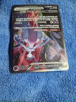 Team Rocket's Mewtwo ex 231/182 SIR Destined Rivals Holo Pokemon Card NM - Image 2