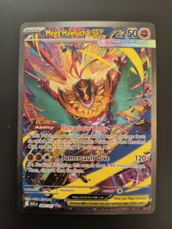 Pokemon TCG Mega Hawlucha EX Secret Rare Full Art Holo 283/217 - Image 1
