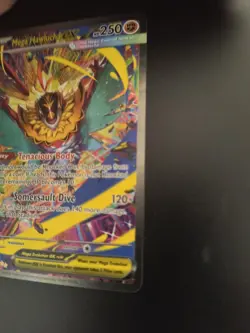 Pokemon TCG Mega Hawlucha EX Secret Rare Full Art Holo 283/217 - Image 3