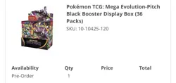 Pokemon Pitch Black Booster Box Confirmed PRESALE - Image 2